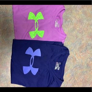 Under Armour girls L tees